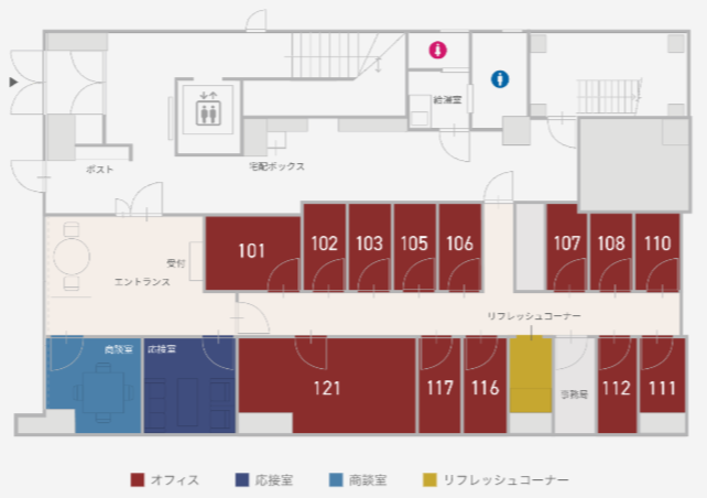 1Fフロアマップ